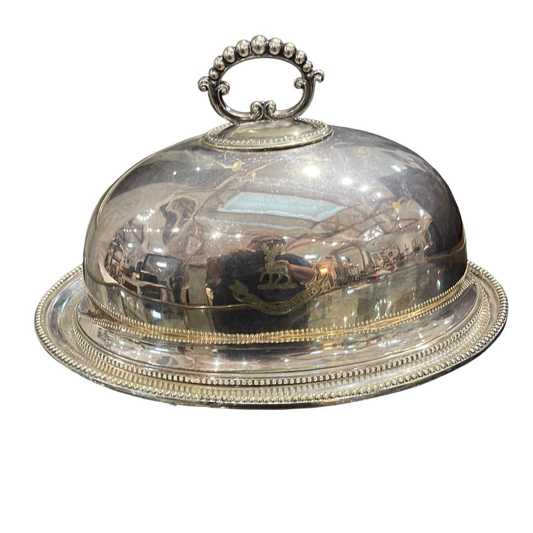 English Silver Plate Dome with Platter Circa 1880