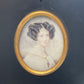 Oval Portrait Miniature Study of Princess Metternich