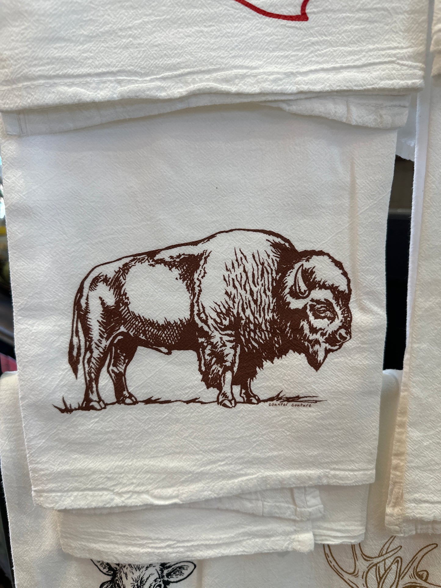 Bison Flour Sack Tea Towel