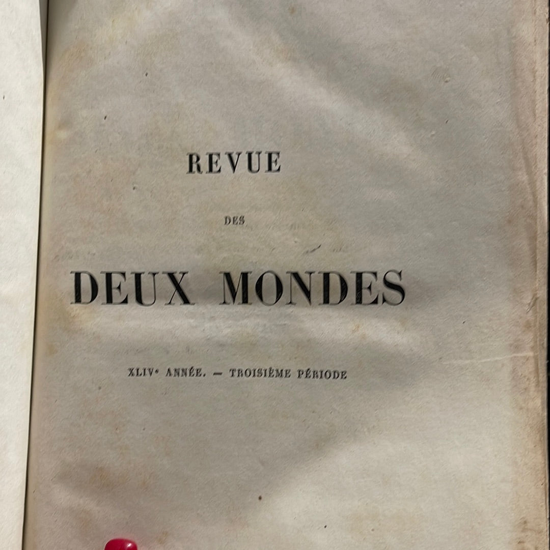 Revue Des Deux Mondes