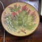 Vintage Zell Germany MAJOLICA Pottery Plate 7 1/2" Leaf Leaves Exc Mold