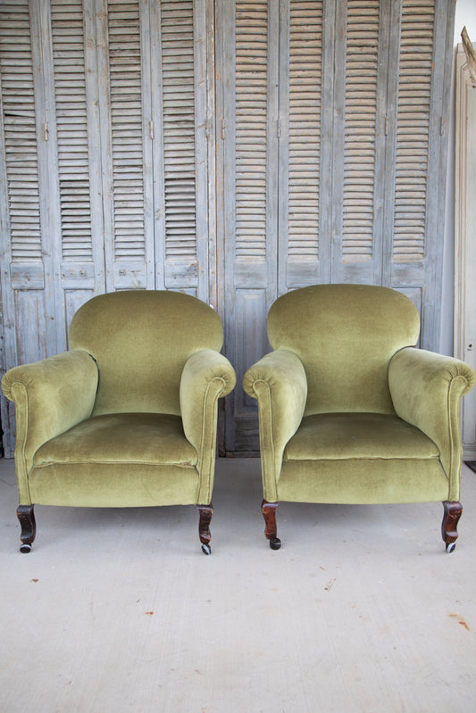 Sage Green Upholstered Armchair