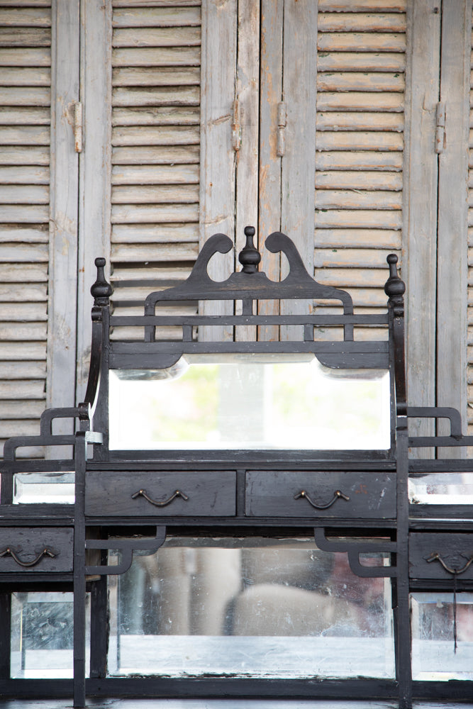 Dressing Table French Dark Ornate