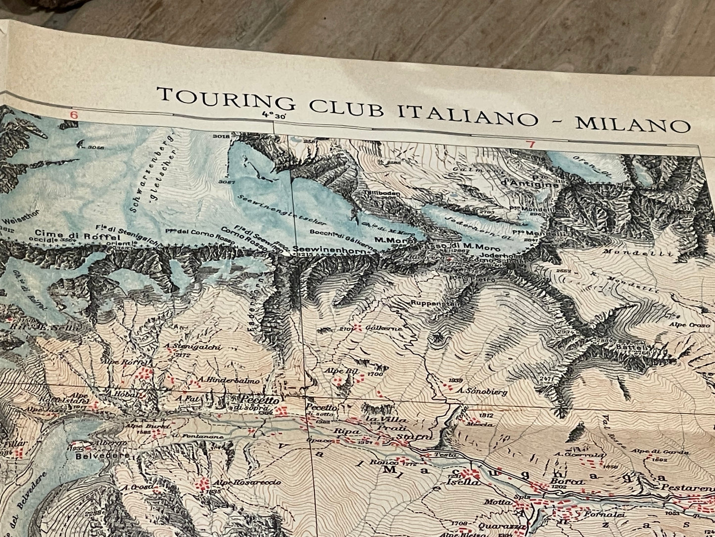 Italian Map Vintage Map