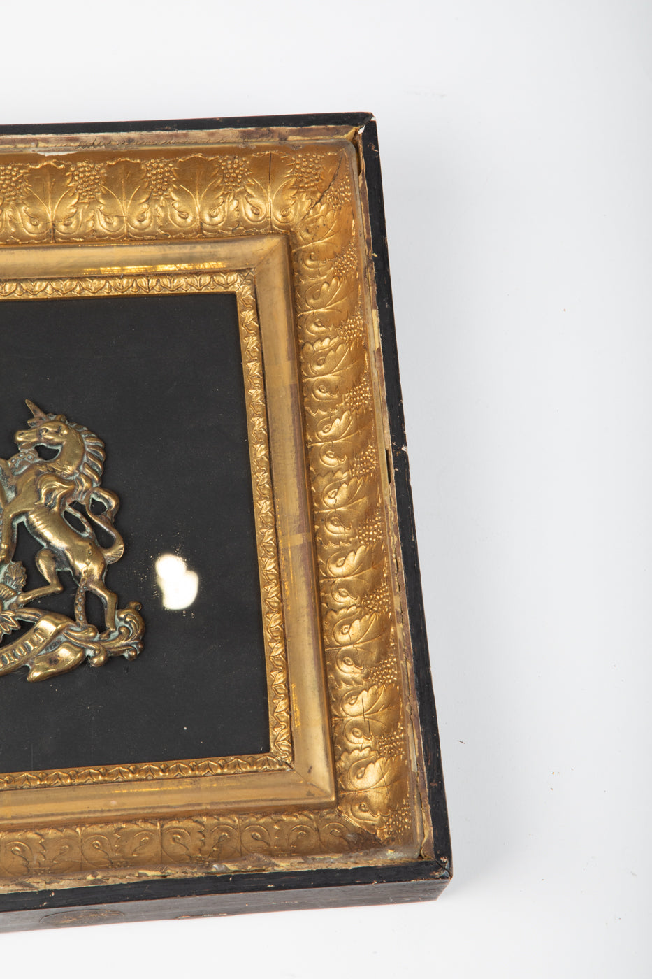 Armorial in Pine and Glass Frame UK 1850