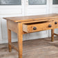 Pine Farmhouse Table with 2 Drawers