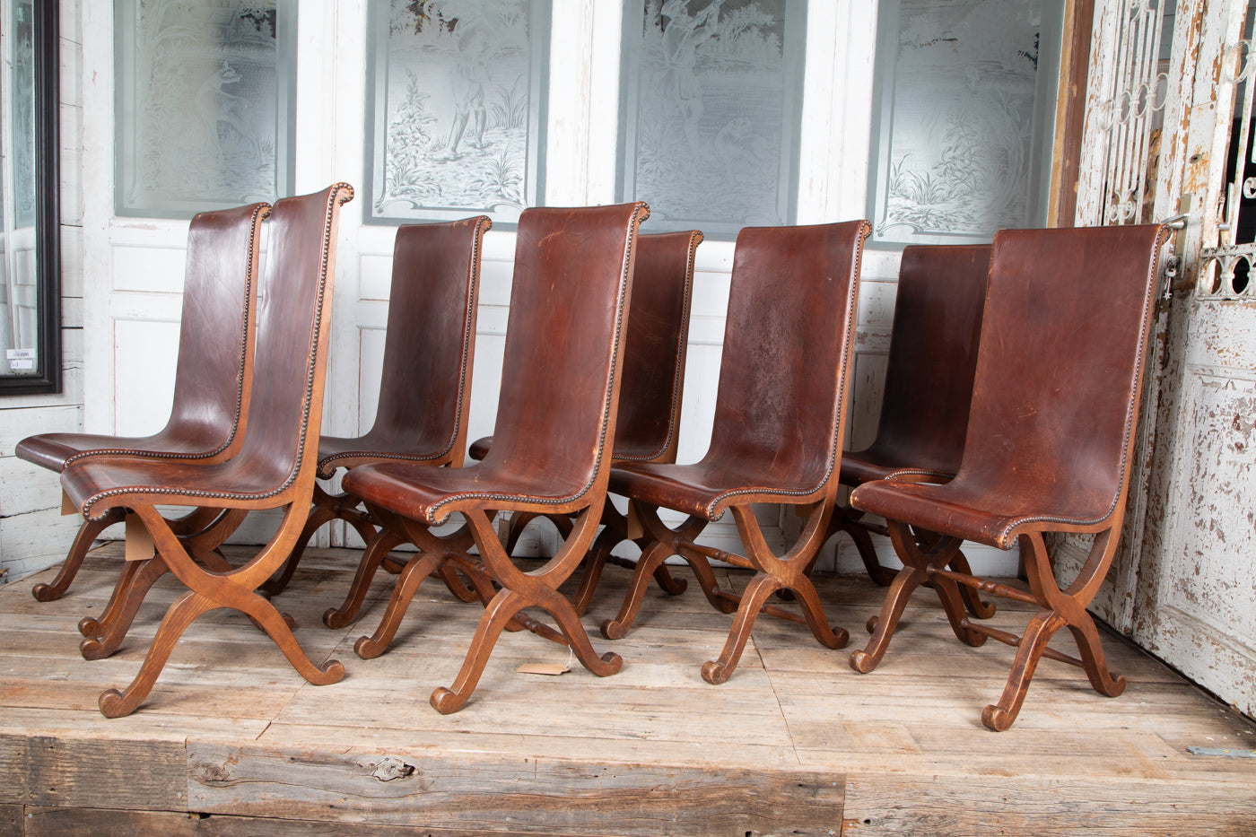 Pierre Lottier Chairs Set of 8  Circa 1930