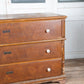 Large French 3 Drawer Dresser wish White Knobs and Light Top