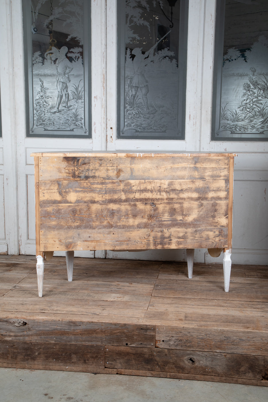 Exquisite Painted Bombe Sideboard