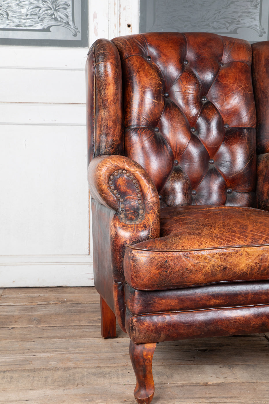 Leather Library Chair