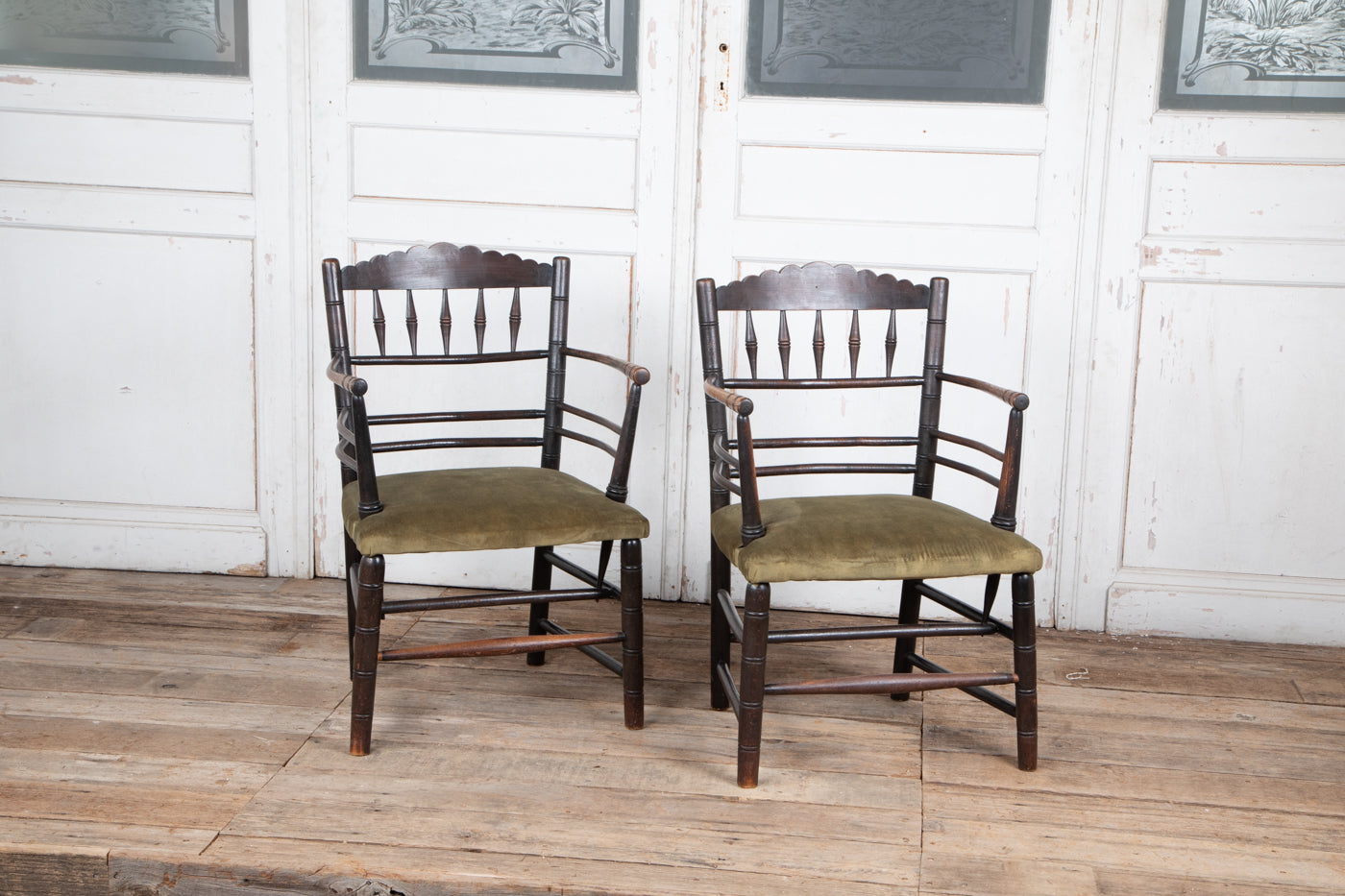 Liberty Ebonised Oak Elbow Chair