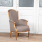 Louis XVI Style Gilt Bergere Armchair