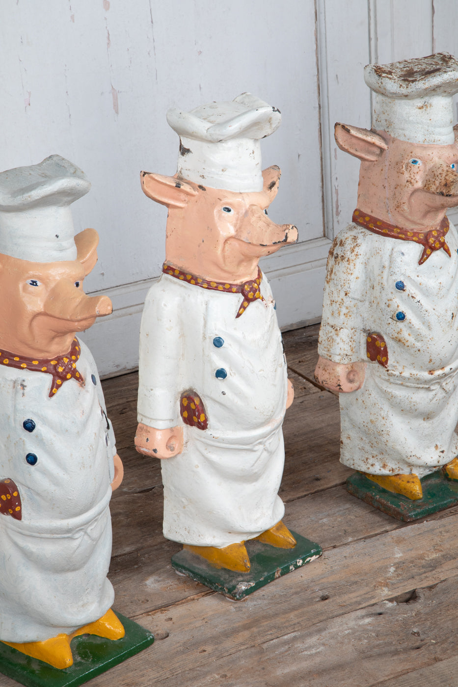 Cast Iron Pig Chefs Priced Per