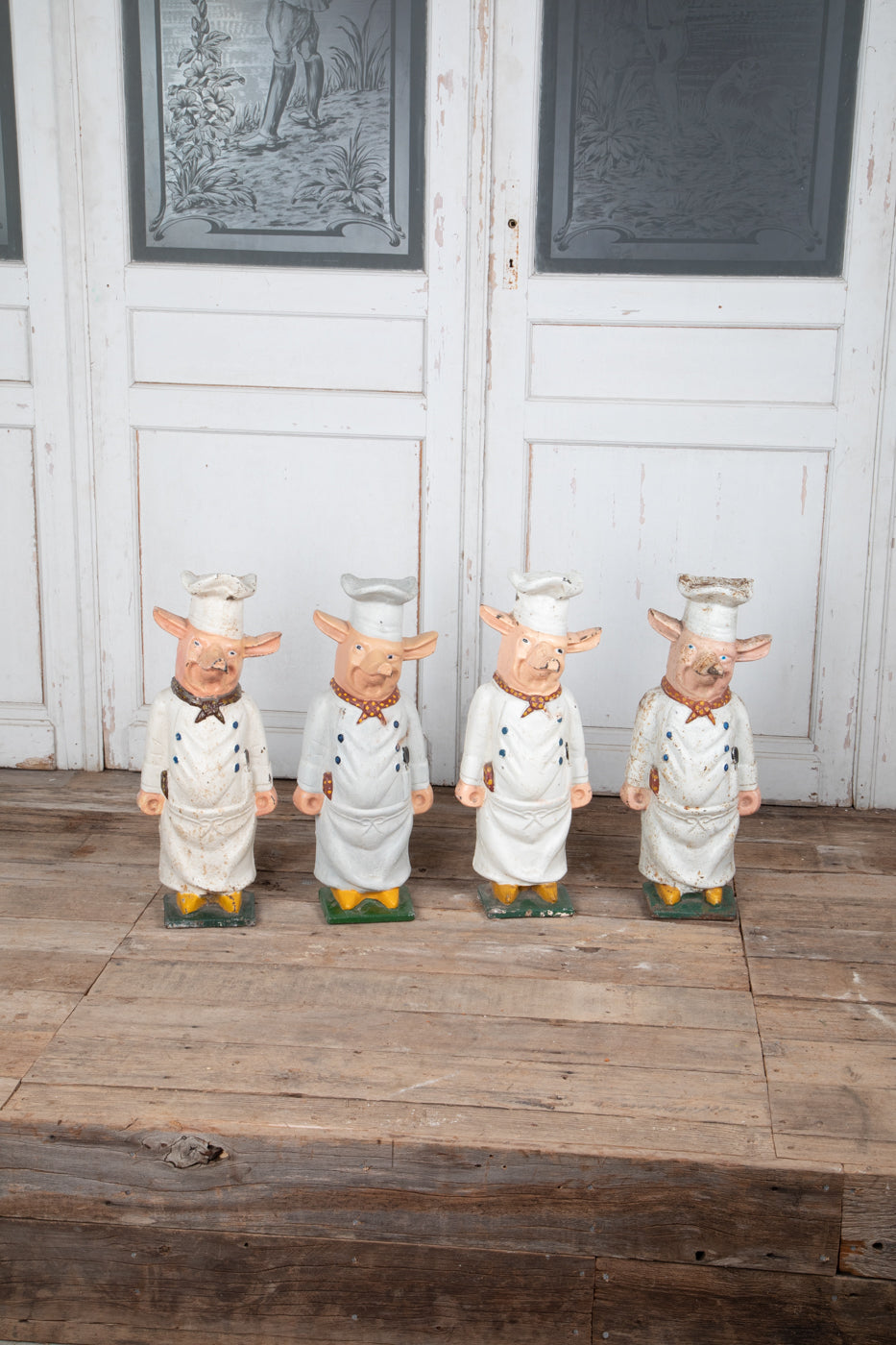 Cast Iron Pig Chefs Priced Per