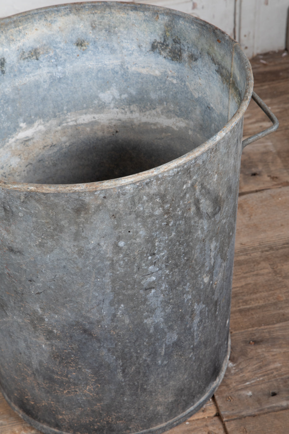 Tall Galvanized Pot