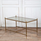 Brass and Glass Cocktail Table