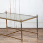 Brass and Glass Cocktail Table