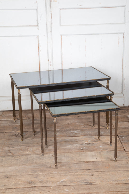 Set of 3 Glass Stacking Tables