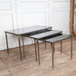 Set of 3 Glass Stacking Tables