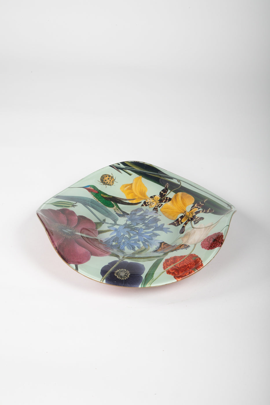 Alex Stewart Carter Flower and Hummingbird Plate