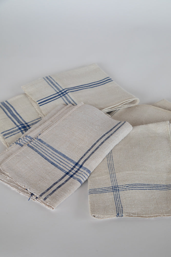 Blue and White French Tea Towel