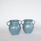 Blue Terra Cotta Pot with 2 Handles