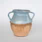 Blue Terra Cotta Pot with 2 Handles