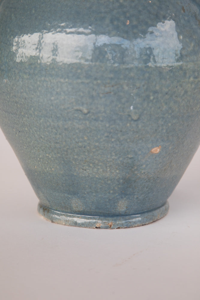 Blue Terra Cotta Pot with 2 Handles