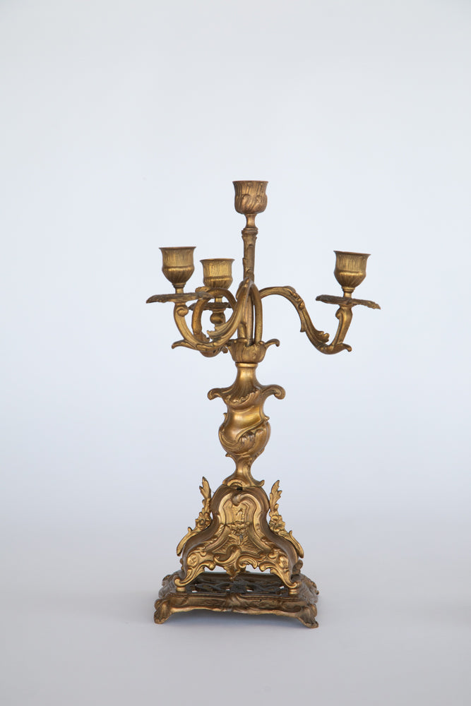 Brass Candelabra Set of 2