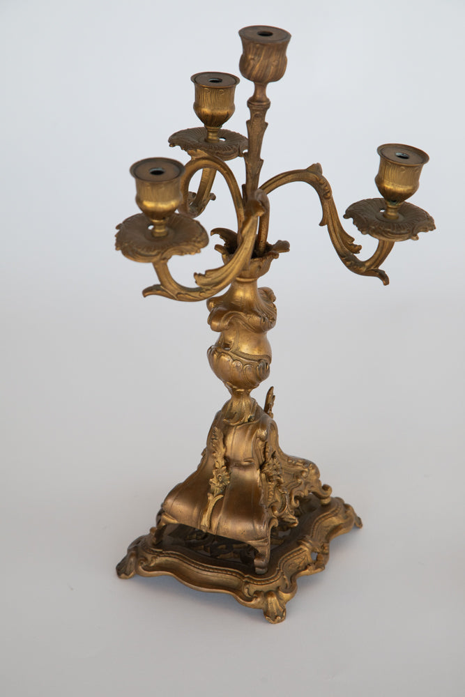 Brass Candelabra Set of 2