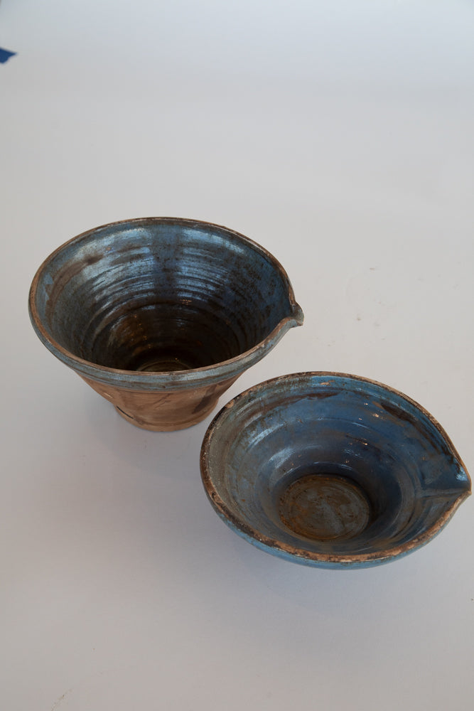 Small Blue Pottery Bowl