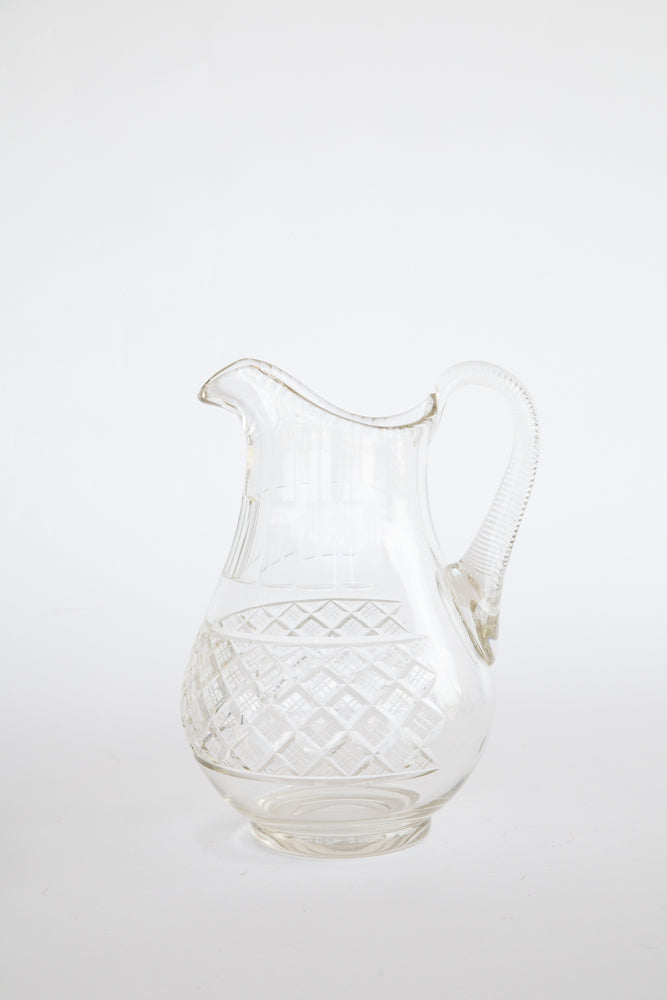 Huge Cut Glass Jug UK 1890