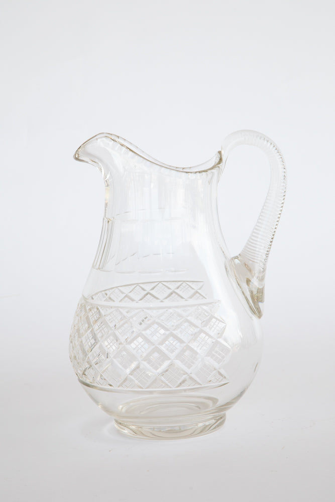 Huge Cut Glass Jug UK 1890