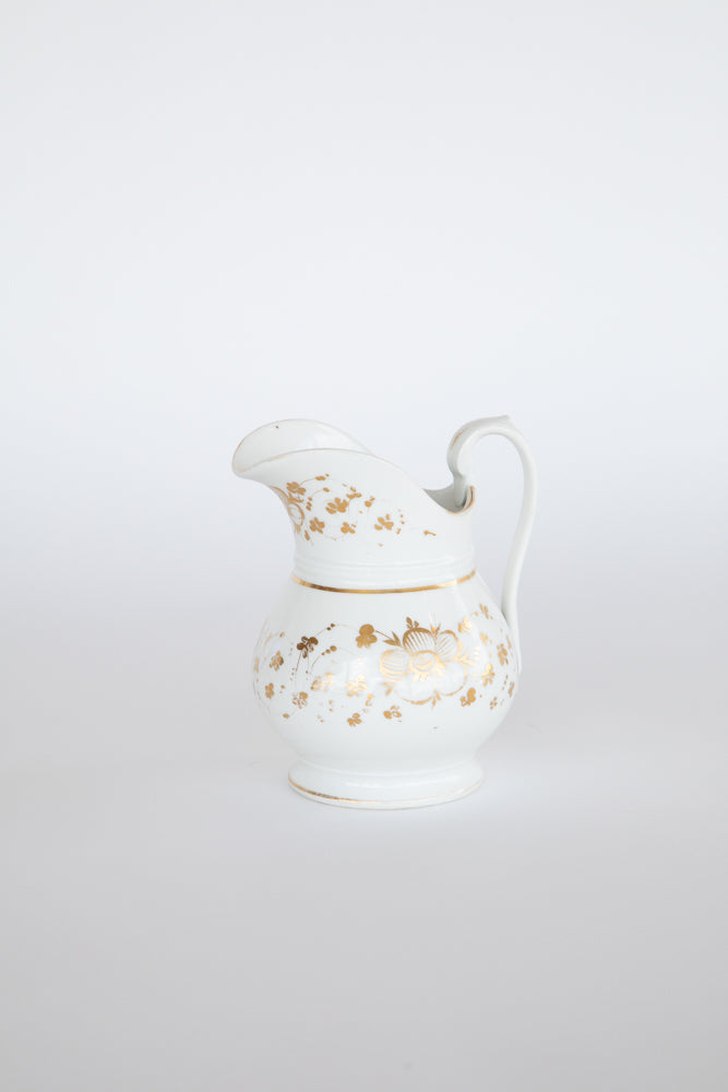 Gold and White Jug