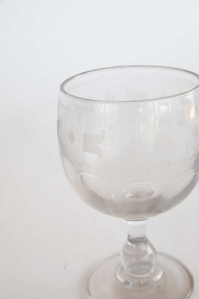 French Souvenir Glass c.1860 Large