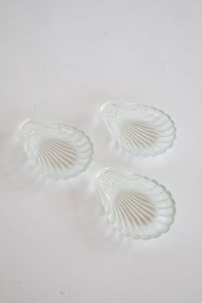 Small Glass Shell Bowls