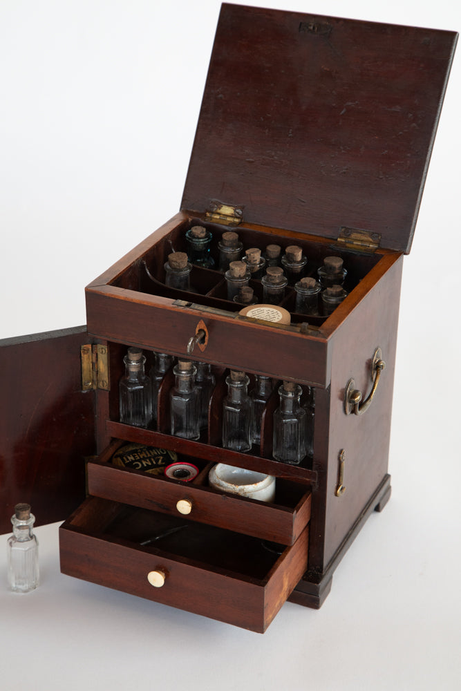 Apothecary Box with Bottles