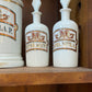 Pharmacy Jars-Small, Red/Black 1880