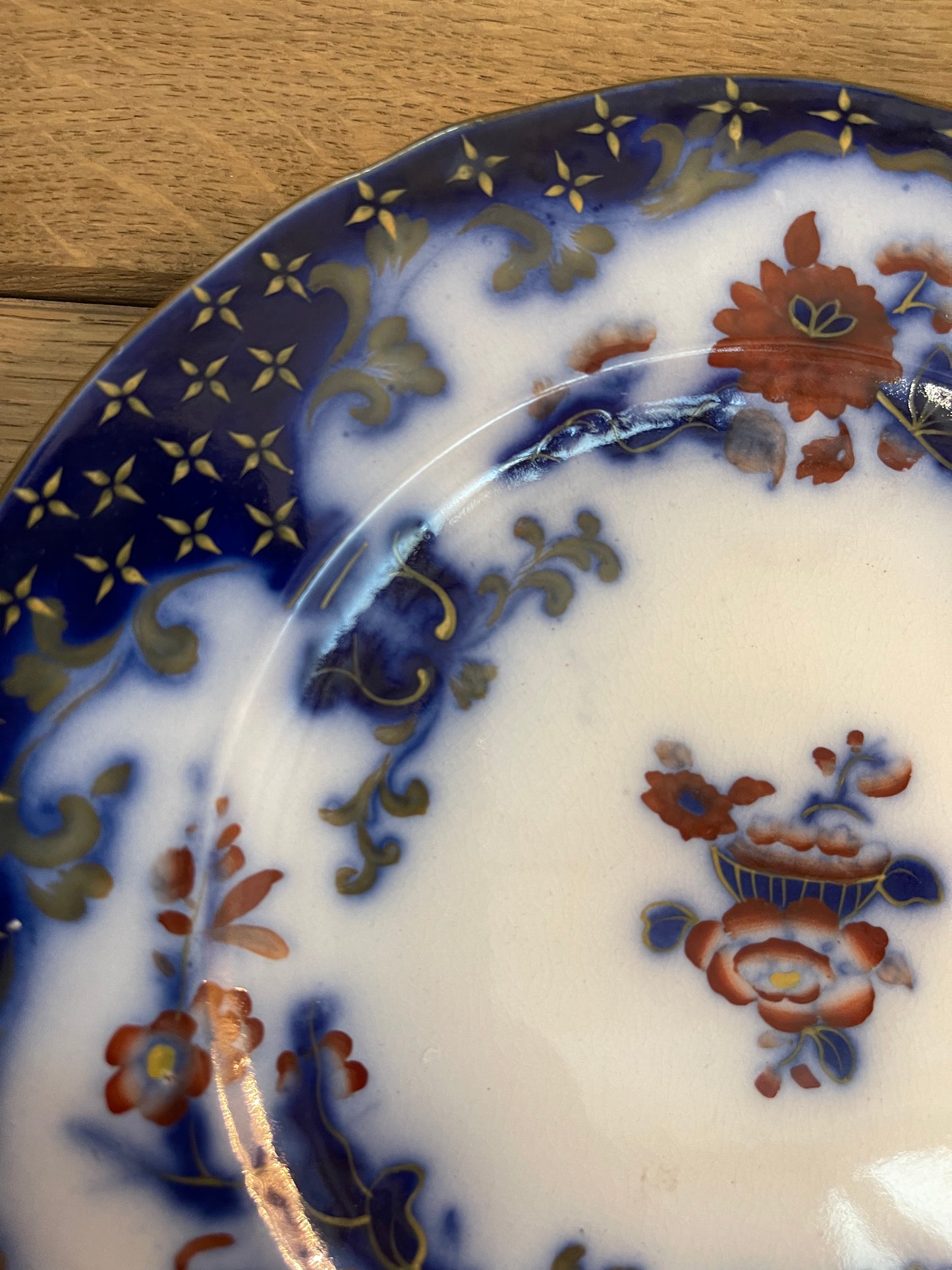 Early Minton B+B New Stone Salad Plates Circa 1820