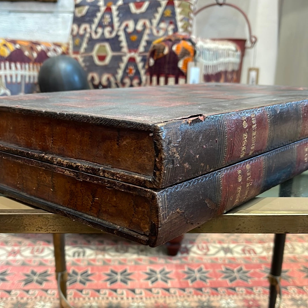 Leather Book Box and Game Boards